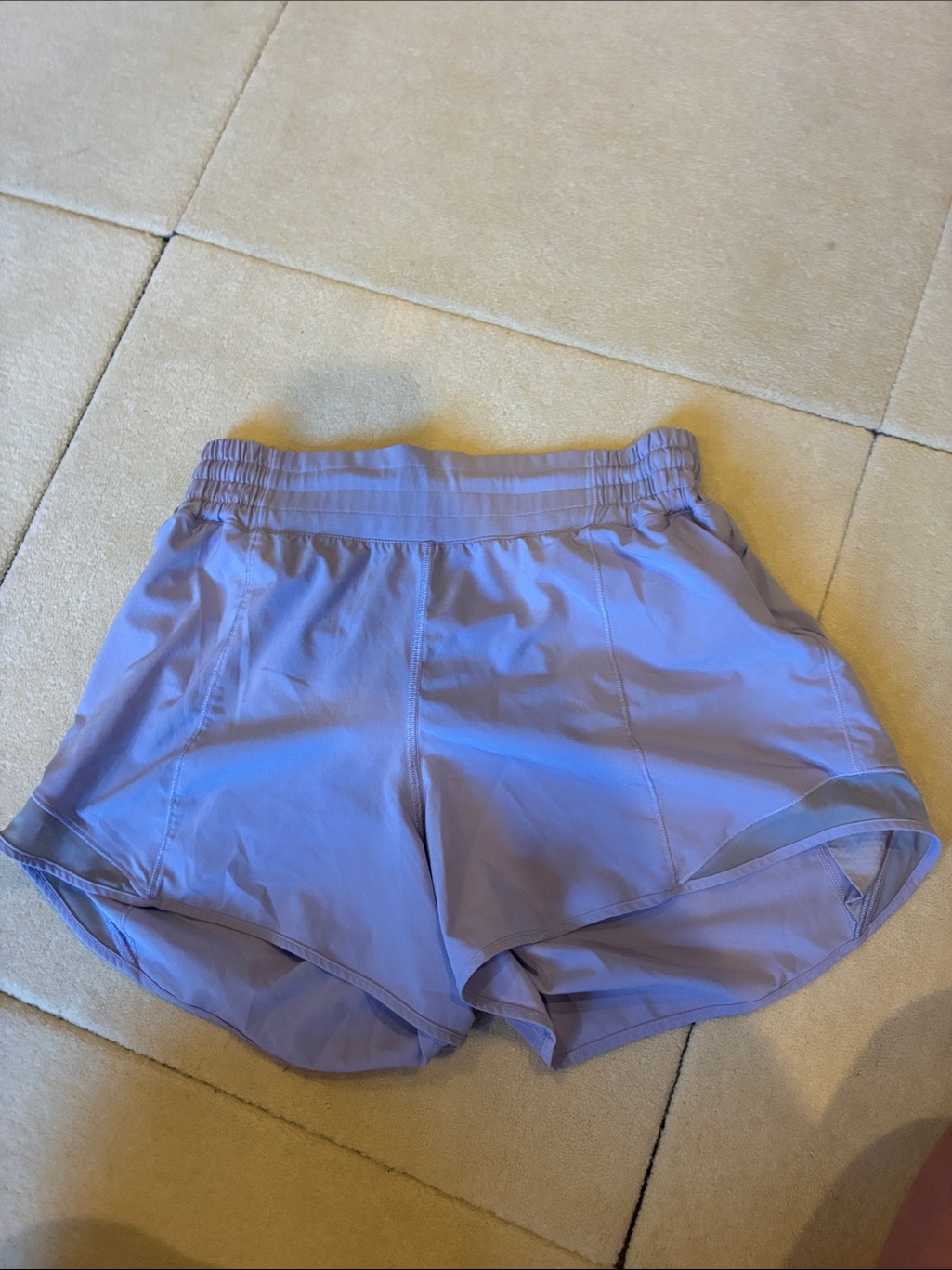 Women's Lightweight Lavender Running Shorts